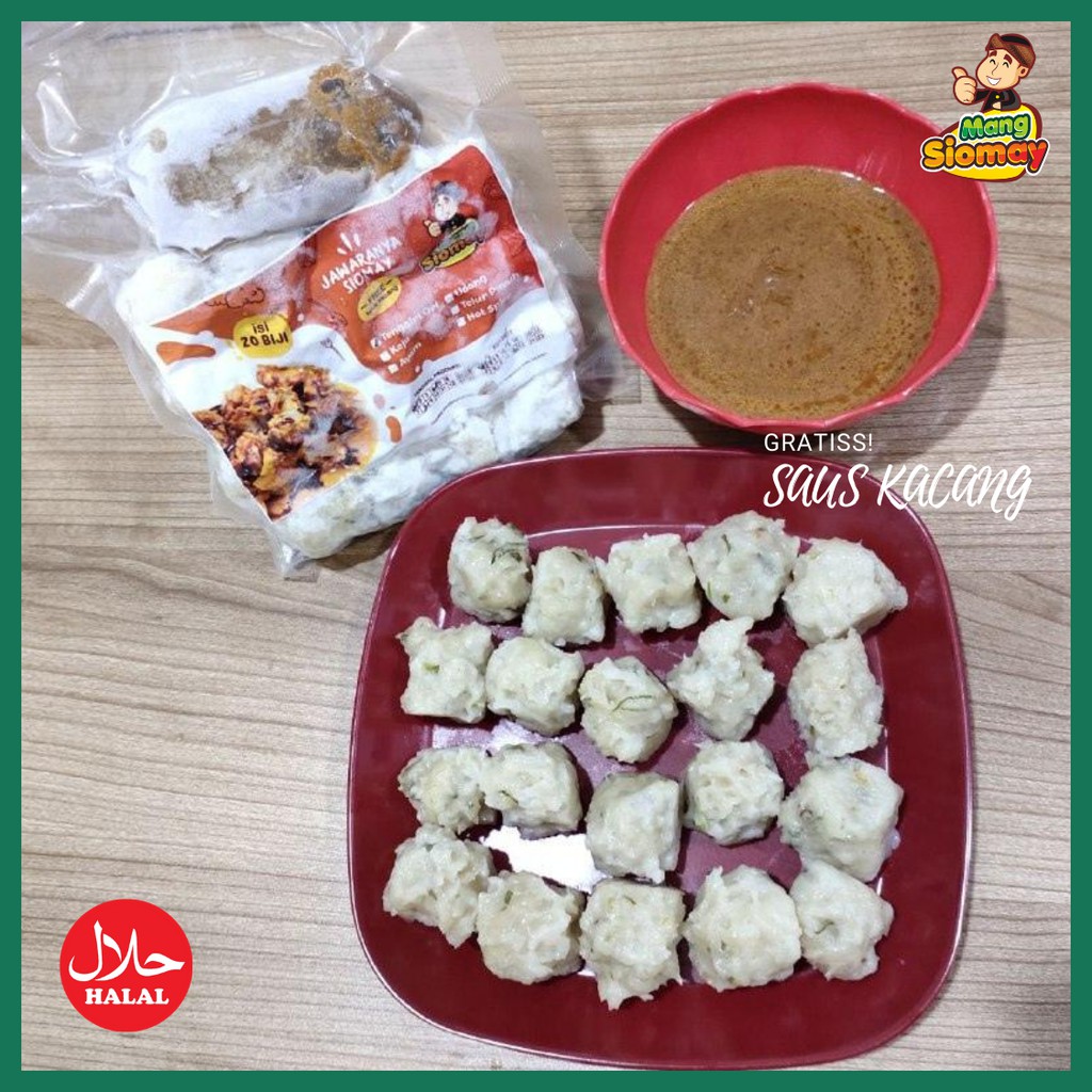 

-835> Mangsiomay Siomay Dari Ikan Tengiri - Somay Beku Frozen Bumbu Kacang