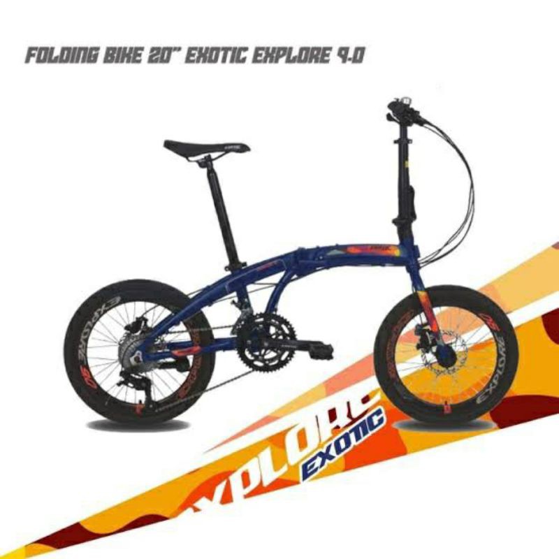 sepeda lipat 20 inch exotic explore 9.0
