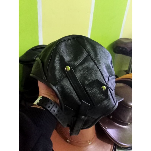 TOPI KULIT MODEL PILOT