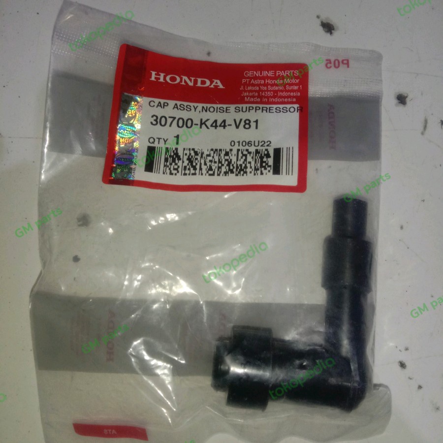 TUTUP BUSI HONDA BEAT SCOOPY ESP 30700K44V81 ORIGINAL AHM