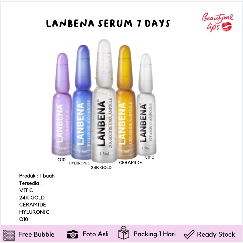 LANBENA SERUM 7 days / repair moisturizer / fine lines / wrinkle / brightern / hydrating