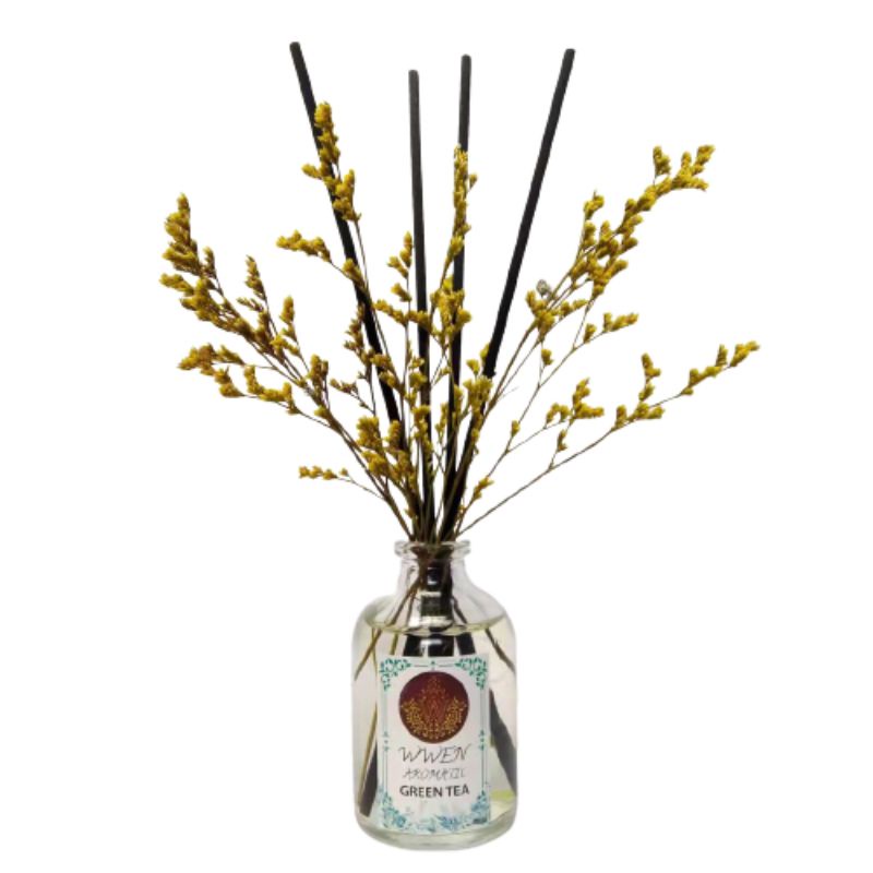 Reed Diffuser Aromatherapy Bunga Difuser Aroma Pengharum Ruangan Pewangi Oil Reed Difuser REED DIFFUSER LOVER'S GRASS REED DIFFUSER REFILL REED DIFFUSER HAMPERS PENGHARUM RUANG AROMATERAPI-ARM BUNGA GREENTEA
