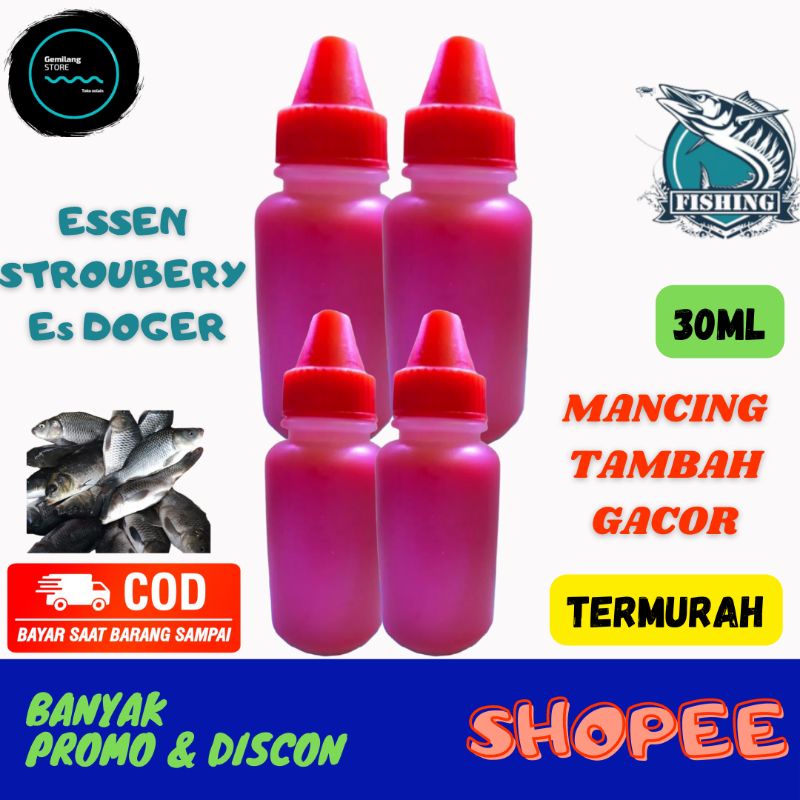 (Terbaru) Esen stroubery es doger / esen aroma stroubbery  / oplosan