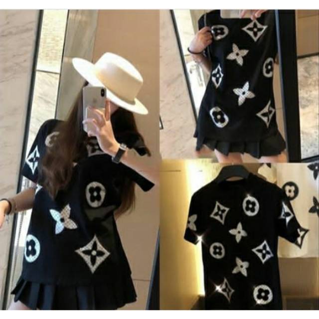 KAOS LV MIRROR - KAOS WANITA - KAOS IMPORT - ATASAN IMPORT - ATASAN WANITA - LV