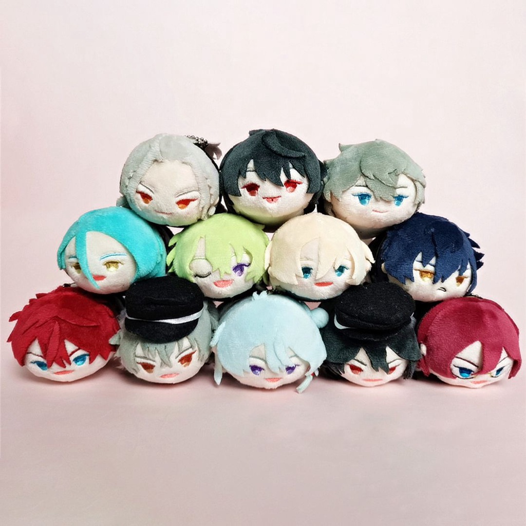 Cute Ensemble Stars Plush Doll Kawaii Cartoon Anime Plush Toys Cute Eichi Hibiki Wataru Keychain Bag Pendant Birthday Gift for Girls