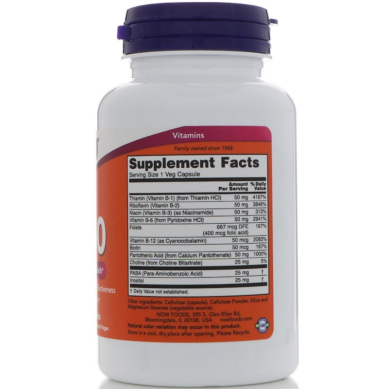 Now Foods B 50 100 Veg Now Food B 50 Vitamin B50 Vit B 50 Ori USA