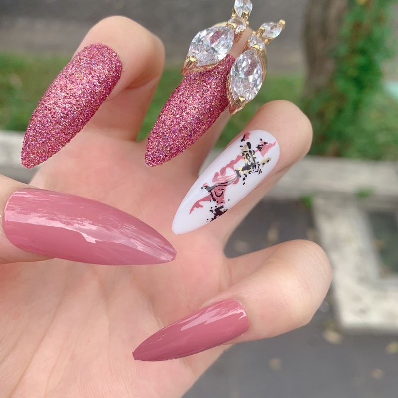 Kuku Palsu 【A148，lem sticker】Nikah kuku Wedding False Nailart Pengantin Tangan