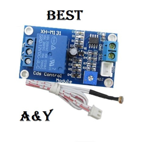 XH-M131 Photosensitive Resistor Light LDR Relay Module Detection Saklar Otomatis Relay 12V Sensor La