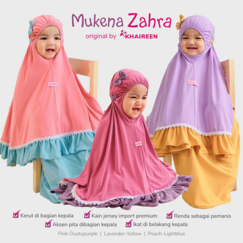 Mukena Zahra original Khaireen