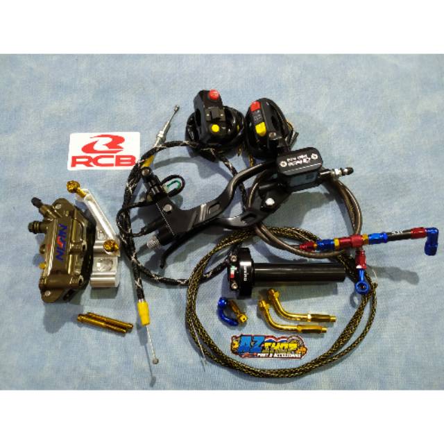 Paket Pengereman Master Rcb Gas Holder Domino Tiger Megapro Cb Herex Cb 150 Dll