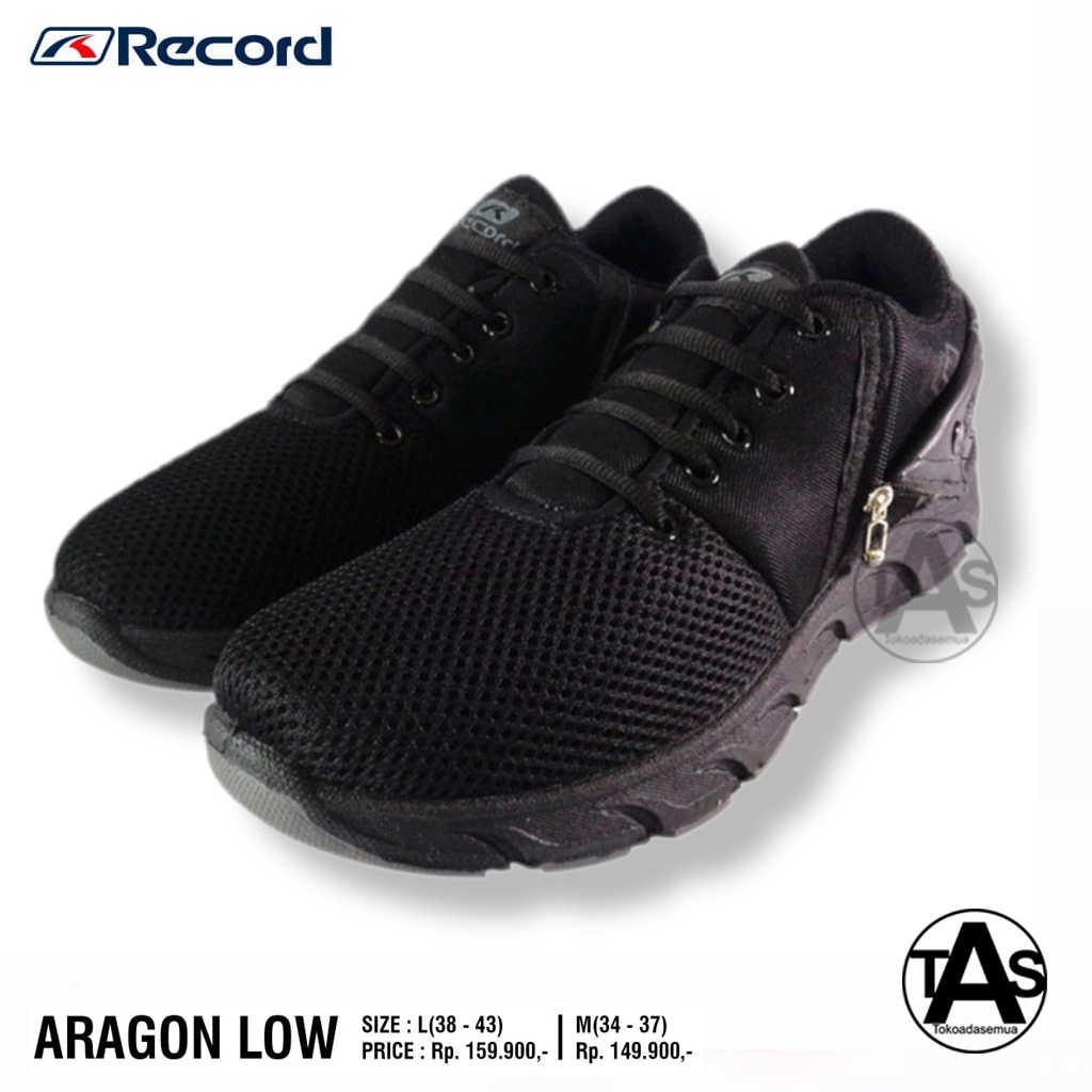 BISA COD / SEPATU HITAM SEKOLAH ANAK UKURAN 34-37 RECORD TYPE ARAGON LOW / SEPATU SEKOLAH ANAK TERMURAH / SEPATU SEKOLAH ANAK TERLARIS / SEPATU SNEAKERS  TERMURAH