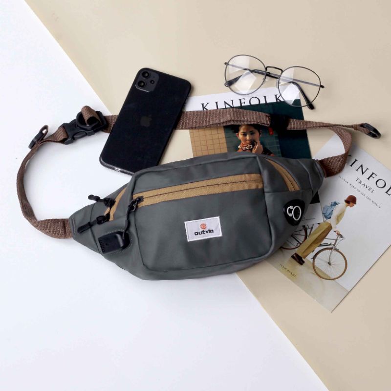 ORIGINAL - Tas Selempang Pria Tahan Air Salempang Slingbag Waterproof Anti Air Keren Stylis Termurah Bahan Bimo | Tas Selempang Tahan Air | Tas Distro