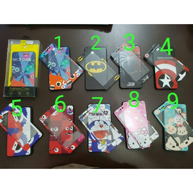 CASE KARAKTER + GLASS PP IMPORT For Oppo A83