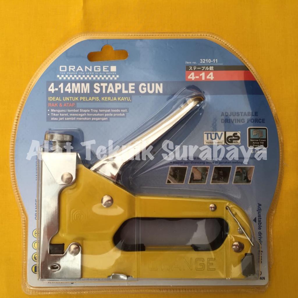 

STAPLES GUN ORANGE 4 - 14 MM / STAPLE GUN TUCKER STAPLER TACKER ORANGE 4-14 MM BESTINDOTOOLS