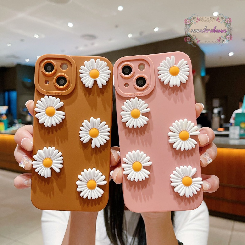 SOFTCASE PROCAMERA BUNGA DAISY 3D SAMSUNG A10 A10S M01S A11 M11 A12 A13 A23 A32 A20S A20 A30 A21S SB4137