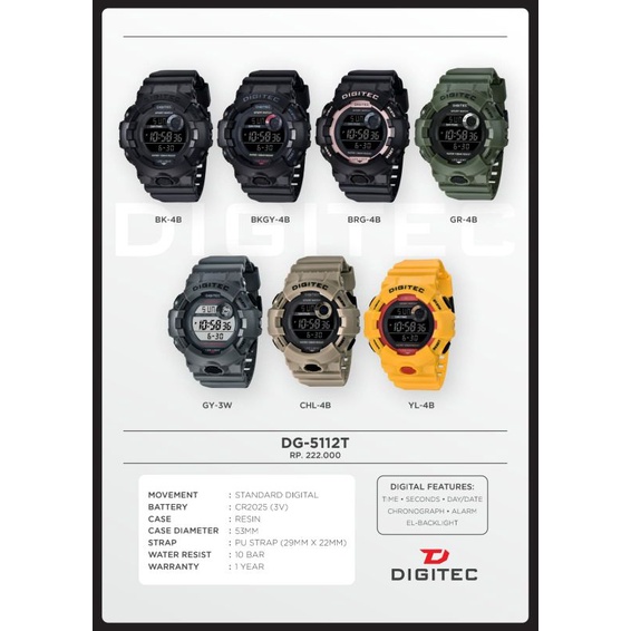 Digitec DG 5112 /DG-5112 original water resist