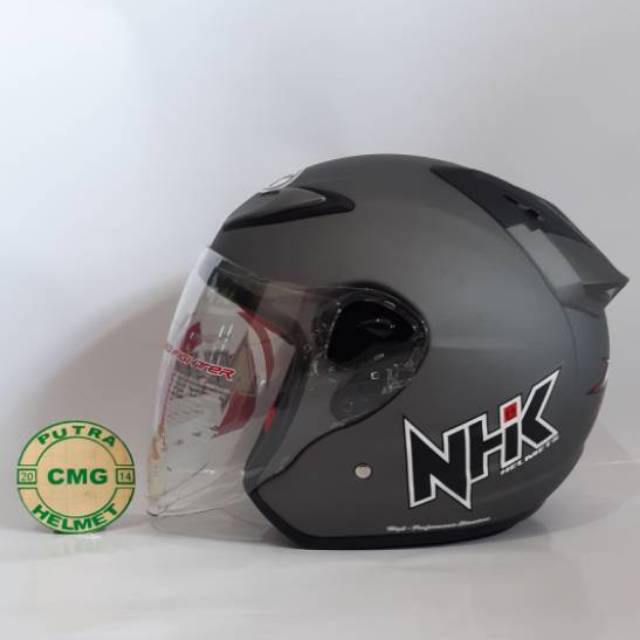 HELM NHK R6 SOLID GREEY DOF ABU DOF