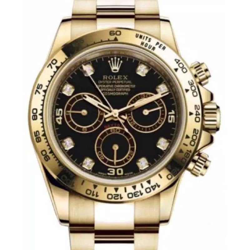 Jam Pria Merk Rolex Daytona Gold Rosegold Automatic Ultimate Clone FullSet
