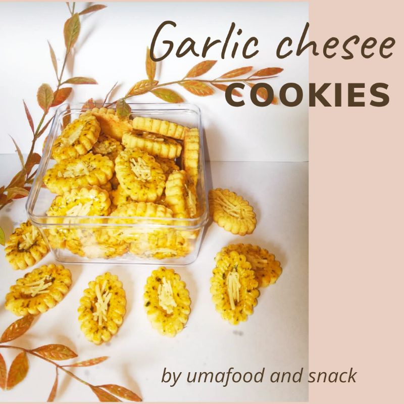 

KUE KERING LEBARAN GARLIC CHEESE COOKIES KEJU (min beli 4 free kardusbox)