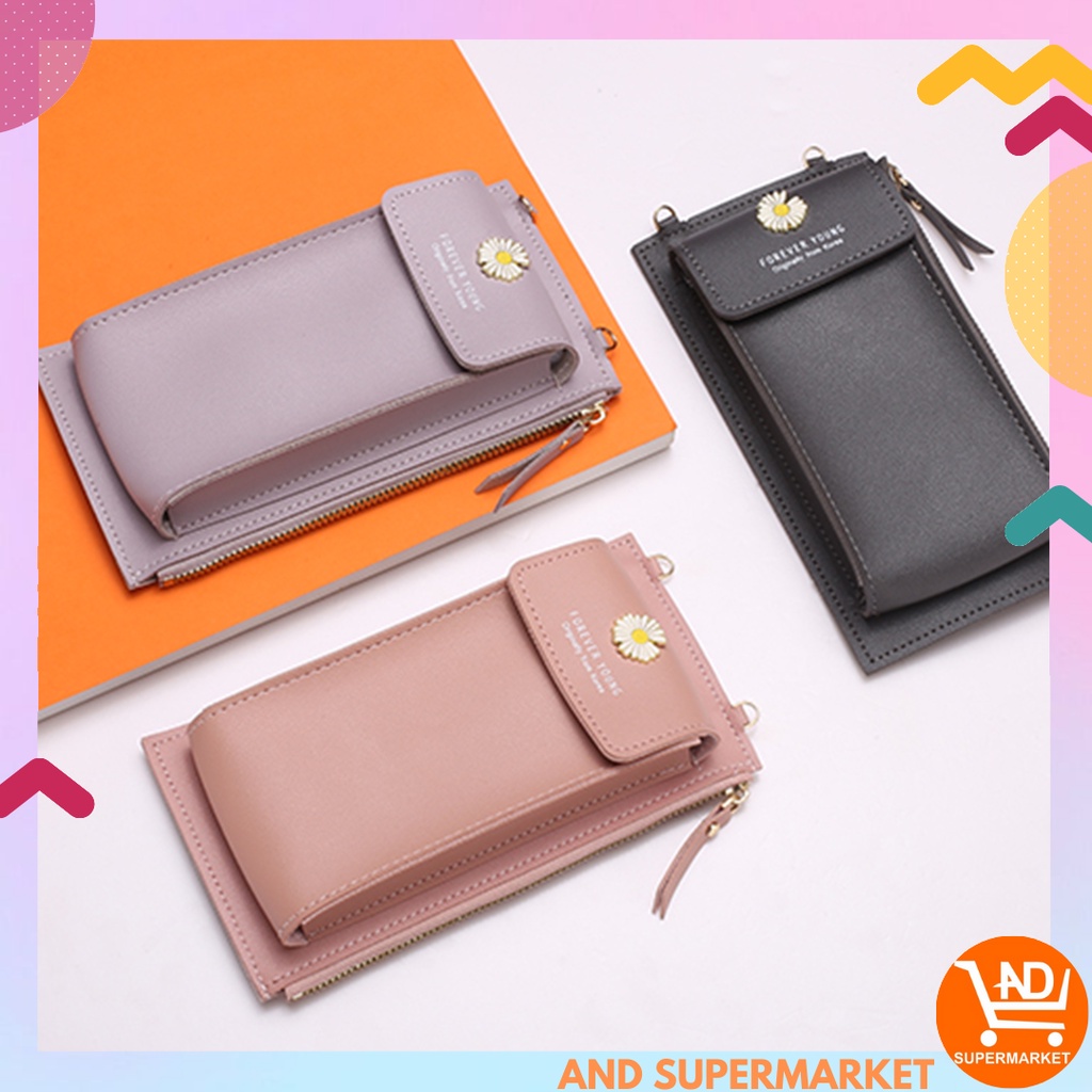 AND / COD / Tas Selempang Wanita Mini Import Dompet Pocket Tempat Hp Murah Tas Bahu Cewek Fashion Korea Sling Bag PU T282