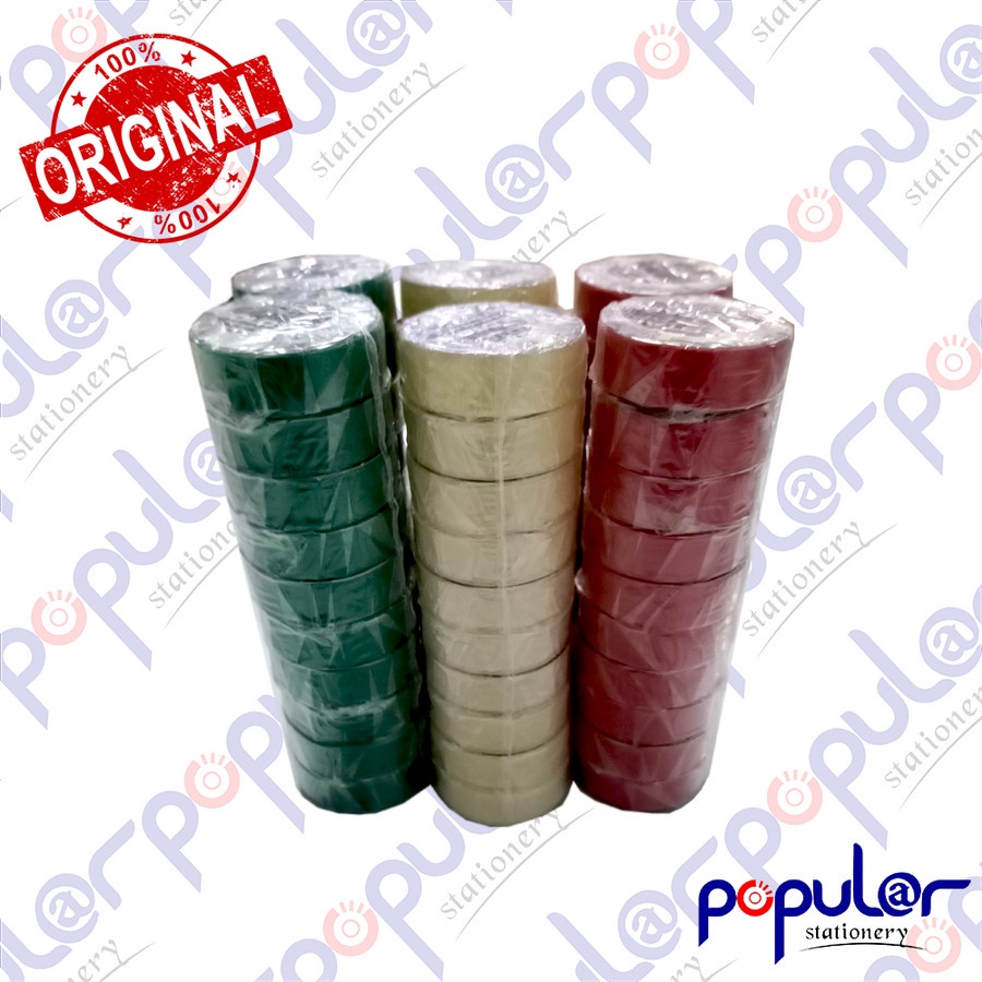 

Isolasi / Selotip Goldtape Kecil - Hitam / Putih / Merah / Hijau / Kuning / Biru