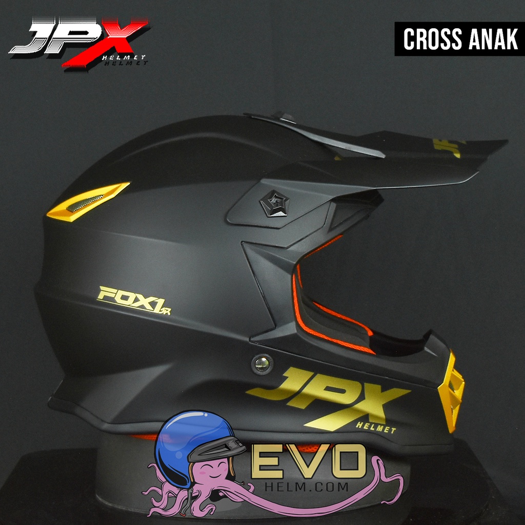 HELM CROSS ANAK JPX ORIGINAL UMUR 5 - 14 TAHUN JPX - HELM JPX FOX1 JR CROSS KIDS