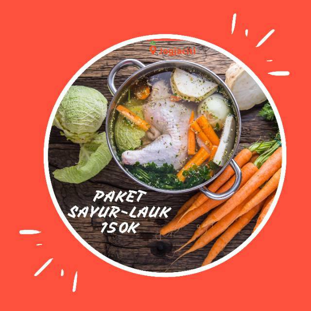 

Paket sayur lauk 150rb