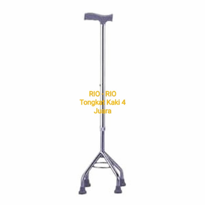 Original Tongkat Kaki 4 stainless Exp Baru