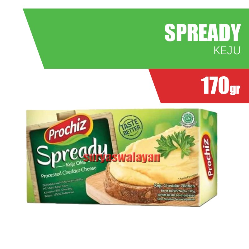 Jual PROCHIZ Spready 160 Gr - Keju Prochiz Spready 160 Gr | Shopee ...