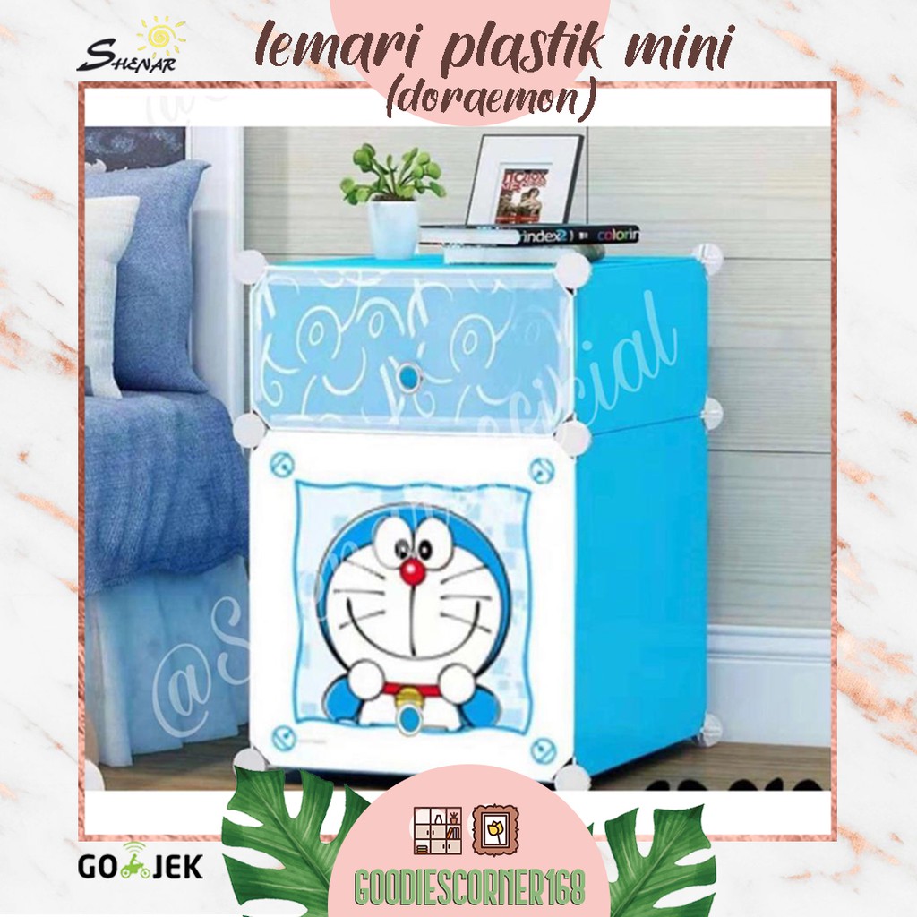 LEMARI MINI 1x2 / LEMARI PLASTIK/ LEMARI PORTABLE SERBAGUNA/ LEMARI KARAKTER/ LEMARI KARTUN , SHENAR