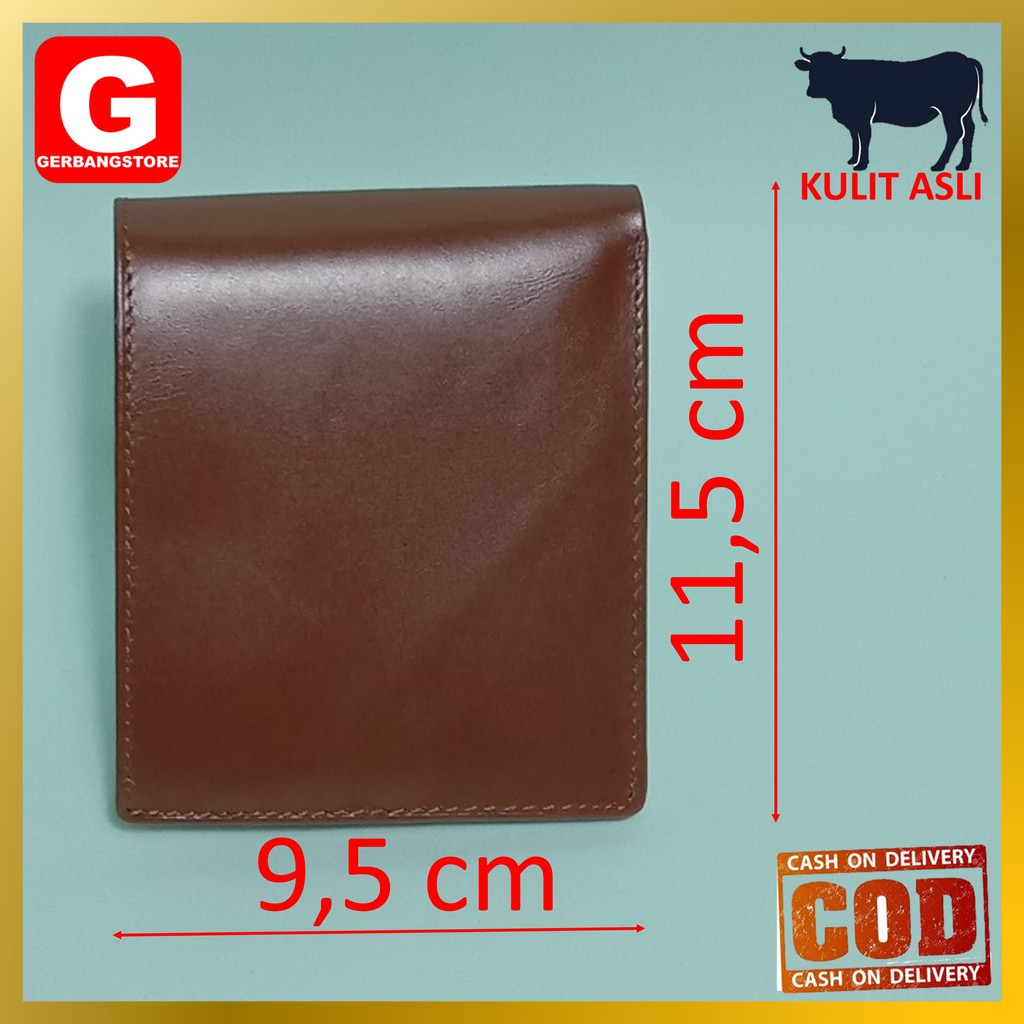 Dompet Pria Kulit Asli Sapi Kartu Banyak Jenis Kulit Pull Up Model Lipat [LKJ Pull Up]