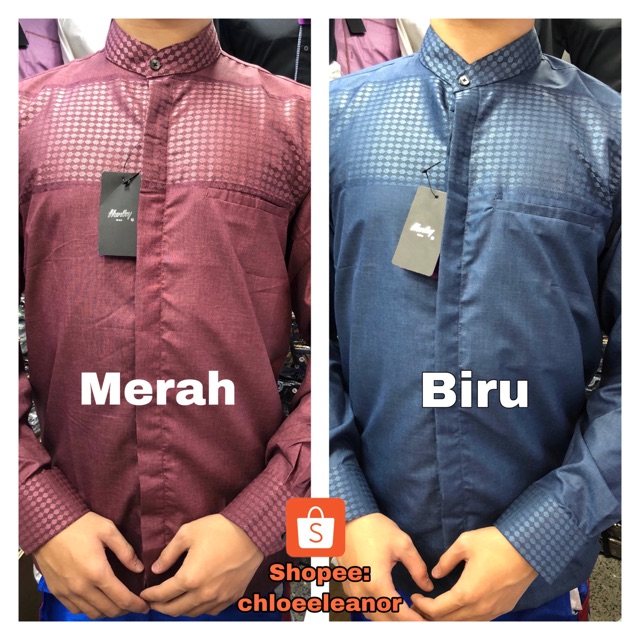 READY MERAH Kemko harley 2 warna (merah maroon dan biru)