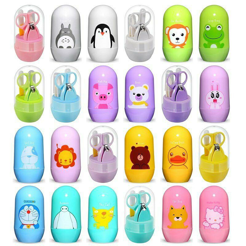 Gunting kuku bayi 4 set pemotong kuku manicure set bayi isi 4 potong kuku