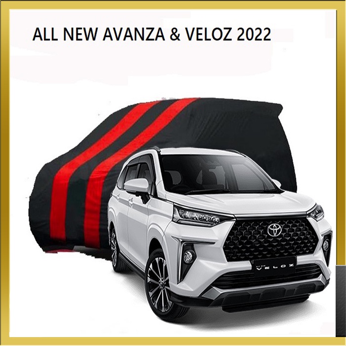 Sarung Mobil 2 Warna Merah Hitam Toyota All New Avanza Veloz 2022