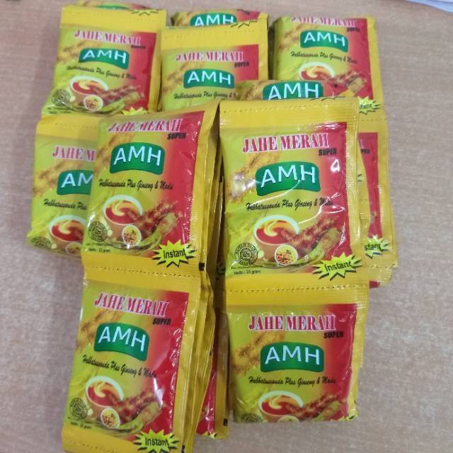 Jahe Merah Amanah Super - Jahe Renceng isi 10 sachet - Jahe Amh