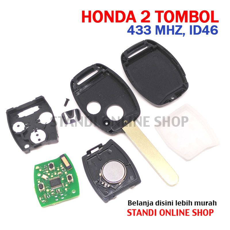 Remote Kunci Chip Transponder Remote PCB Honda 2T Brio Mobilio CR-V