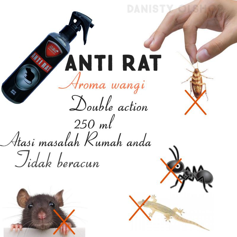 SEMPROTAN SPRAY PENGUSIR DAN PEMBASMI ANTI TIKUS/Pengusir Tikus Anti Tikus DSC/ Rat Repellent 250ml/Penangkal/penolak/anti/Pengusir/tikus/kecoak