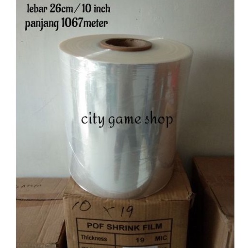 plastik segel shrink POF 26cm x 1067meter