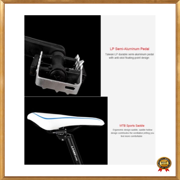 TaffSPORT Lankeleisi Sepeda Elektrik MTB Lipat Smart Moped Elite Version 48V 10.4AH - XT600 -