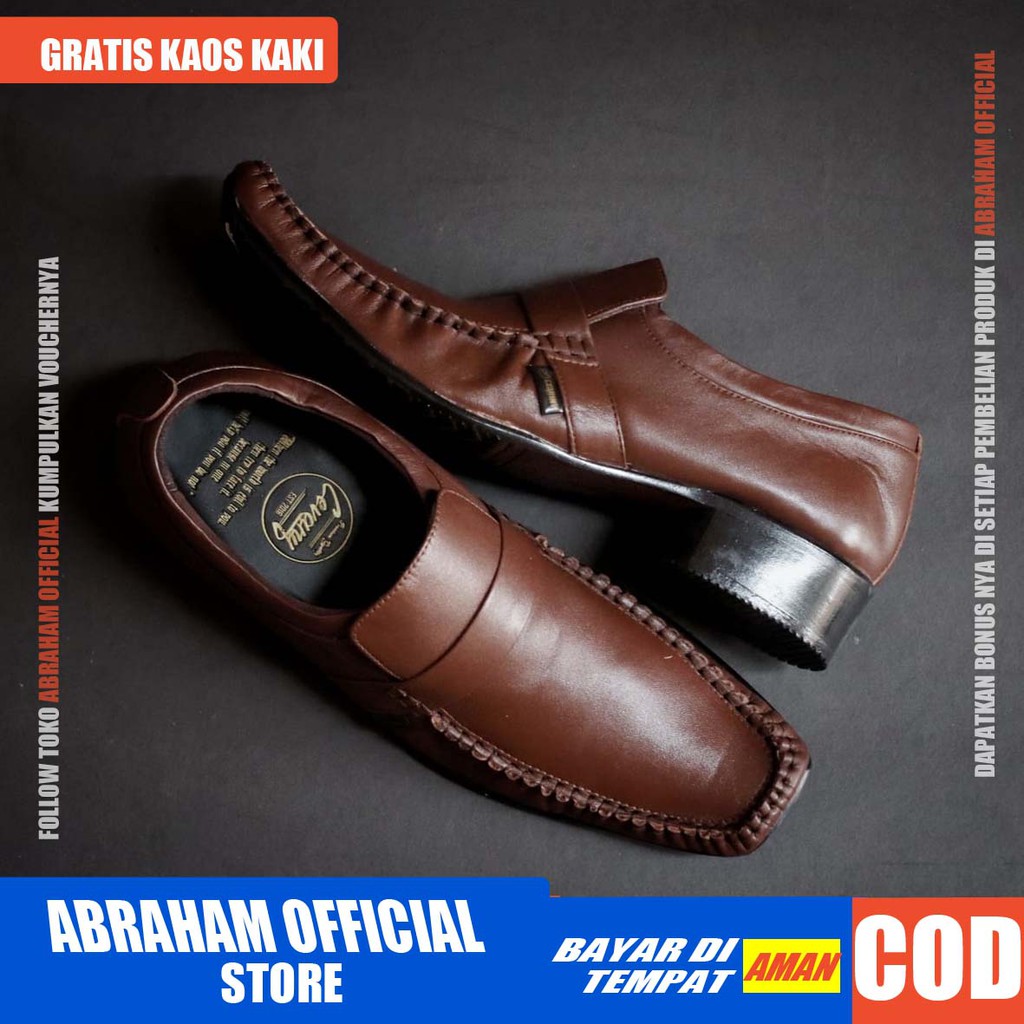 DIO Sepatu Formal Pria Sepatu Kerja Kantor Pria Kulit Asli Sepatu Pria Casual Pantofel Cowok / Cowo