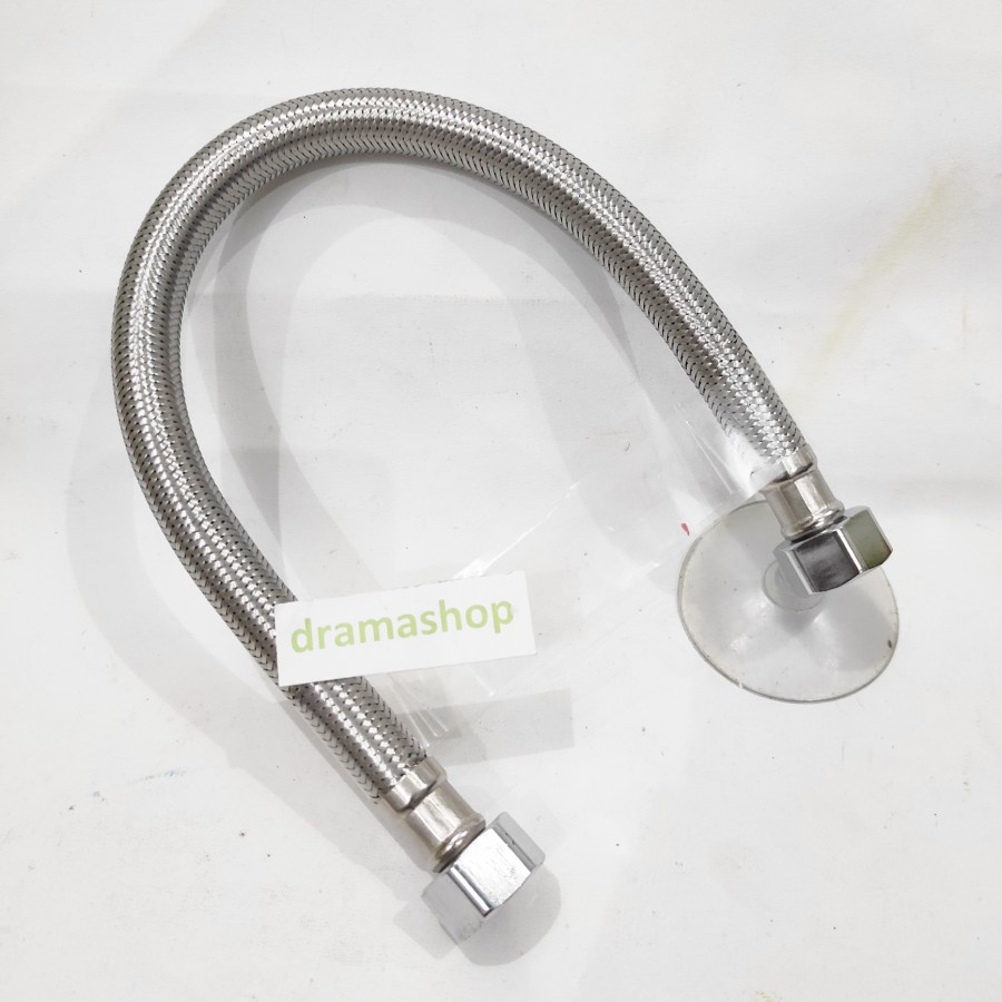 Selang pipa fleksibel air panas dingin water heater 40cm 40 cm dramashop