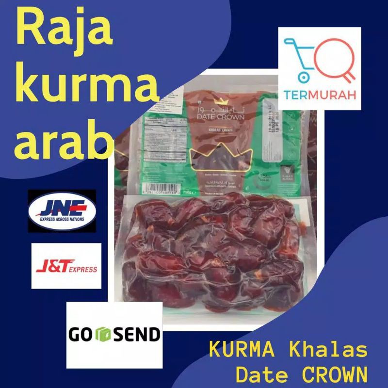 Kurma Khalas Date Crown 250gr STOK TERBARU