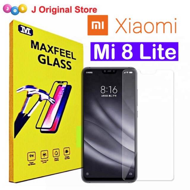 Maxfeel Tempered Glass Xioami Mi8 Lite Mi8 Lite Mi 8 Lite Mi8Lite Clear Glass Premium