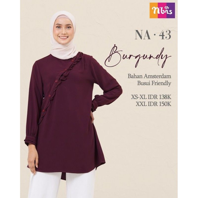 NIBRAS ATASAN WANITA TERBARU 2021 PROMO ORI/ATASAN WANITA NIBRAS NA 043 NA 43/BAJU TUNIK BLOUSE