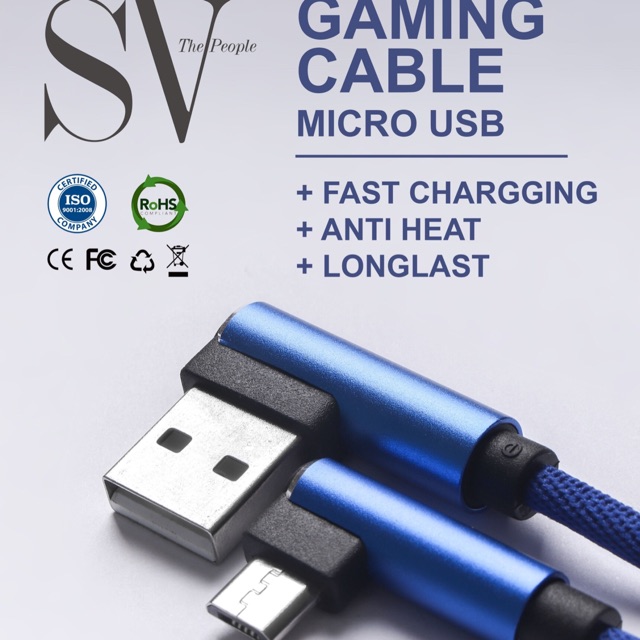 Kabel charger micro usb gaming