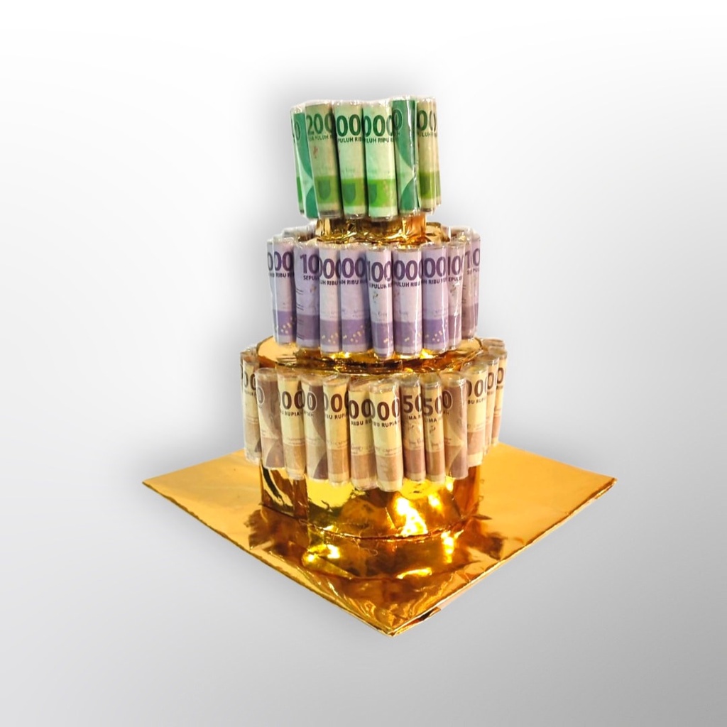 Money Cake / Kue Ultah / Kue Ulang Tahun | Uang Asli 80 Lembar | Kado Ulang Tahun / Kado Annversary dll