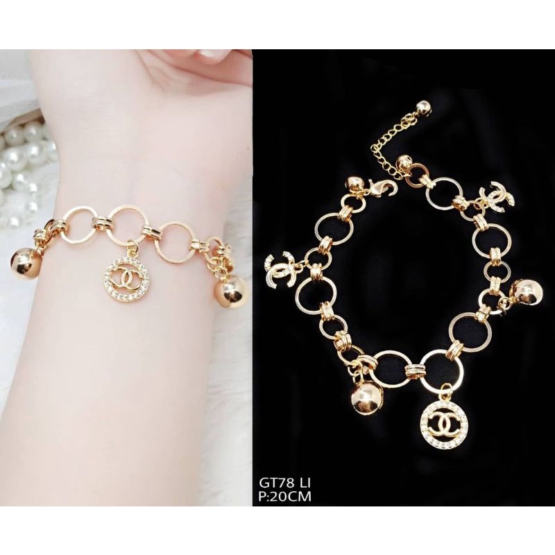 Gelang Wanita Anti Karat Model Mirip Perhiasan Asli