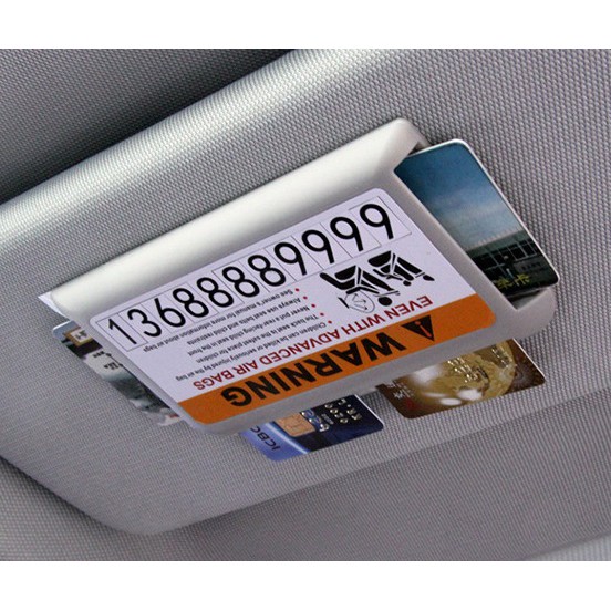 Slot Kartu E-Toll Pass Parkir Tambahan Tempel Sun Visor