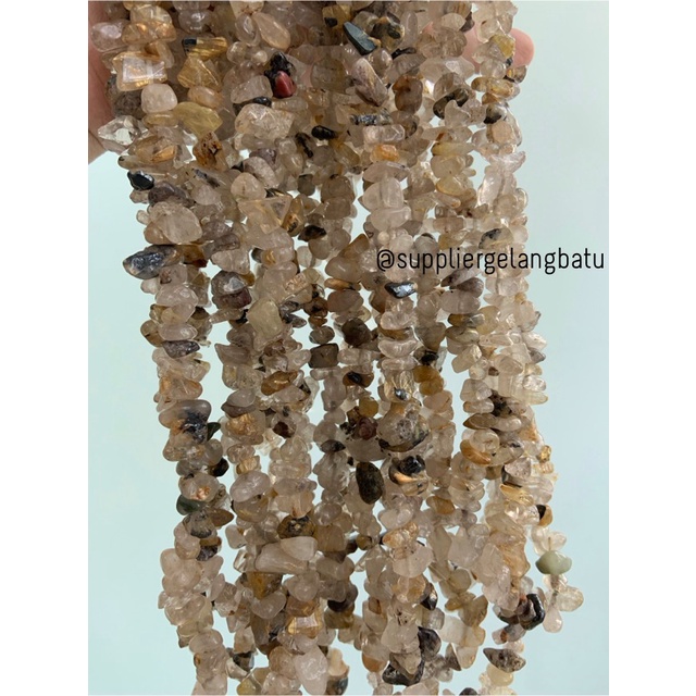 kerikil batu CITRINE KOTOR 1cm bahan akik batu natural kuning aksesori