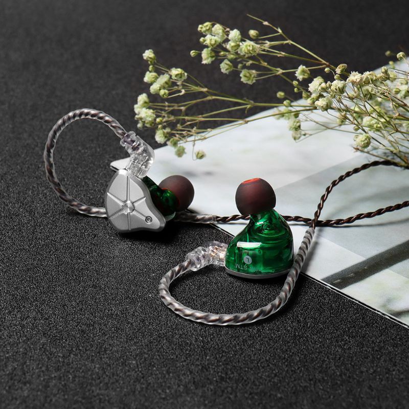 TRN STM Hybrid 1DD 1BA In Ear Earphone HIFI DJ Monitor Sports Earbuds